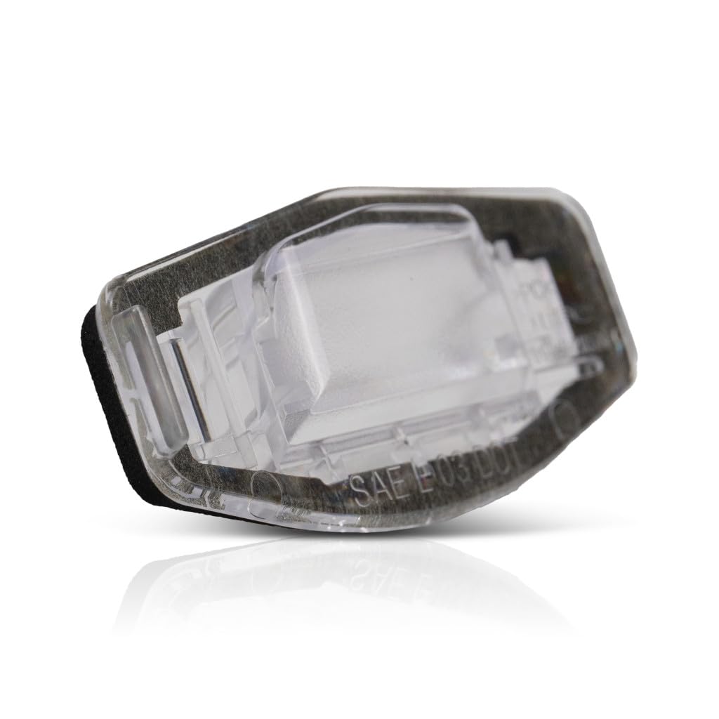 KarParts360 License Plate Light for Honda Accord/Civic 2008-2017, Black, Driver/Passenger Side, Single Piece