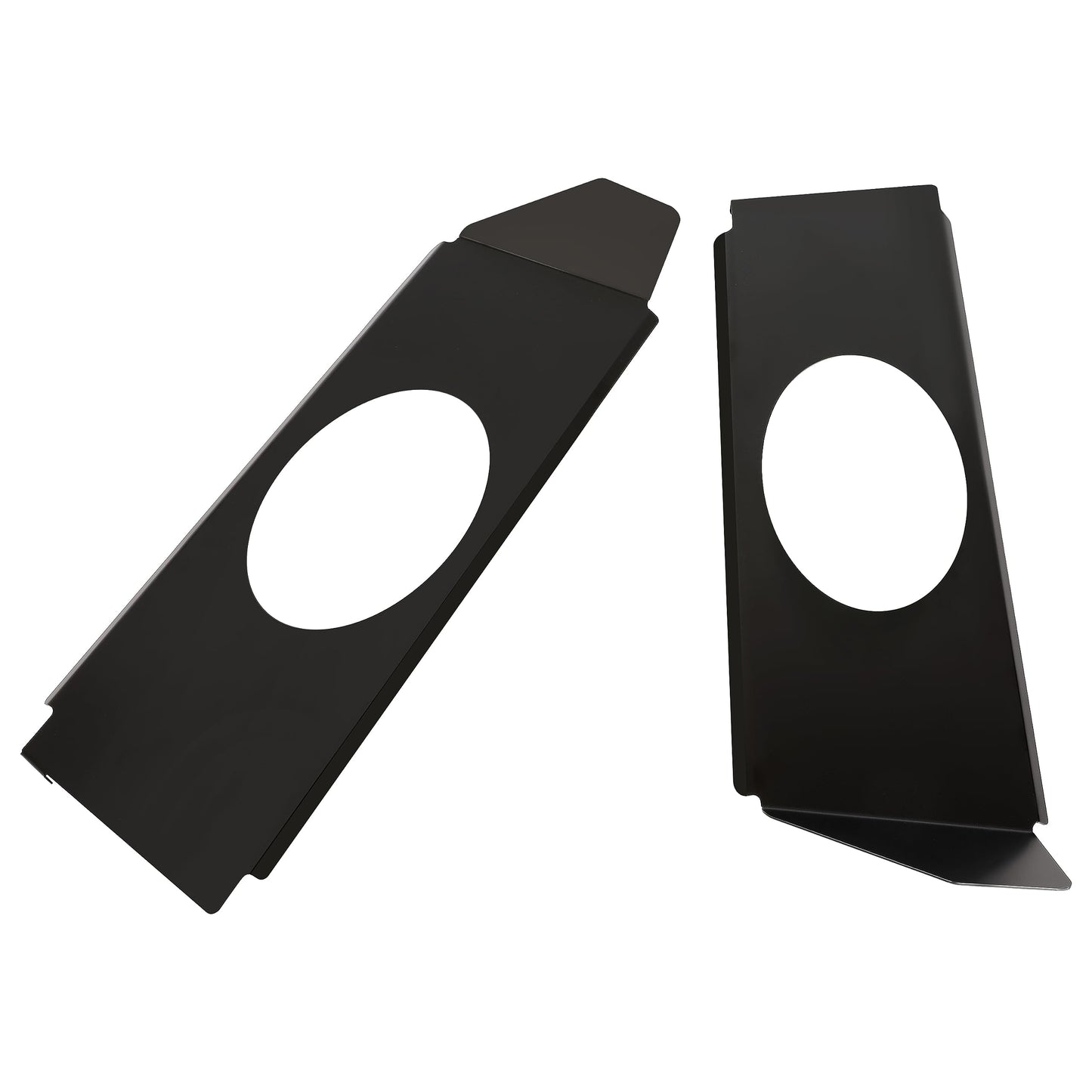 HECASA Speaker Brackets for 1967-1972 Chevy C10 Pickup, Compatible with 6x9 Speakers, Black, Model MO-2112