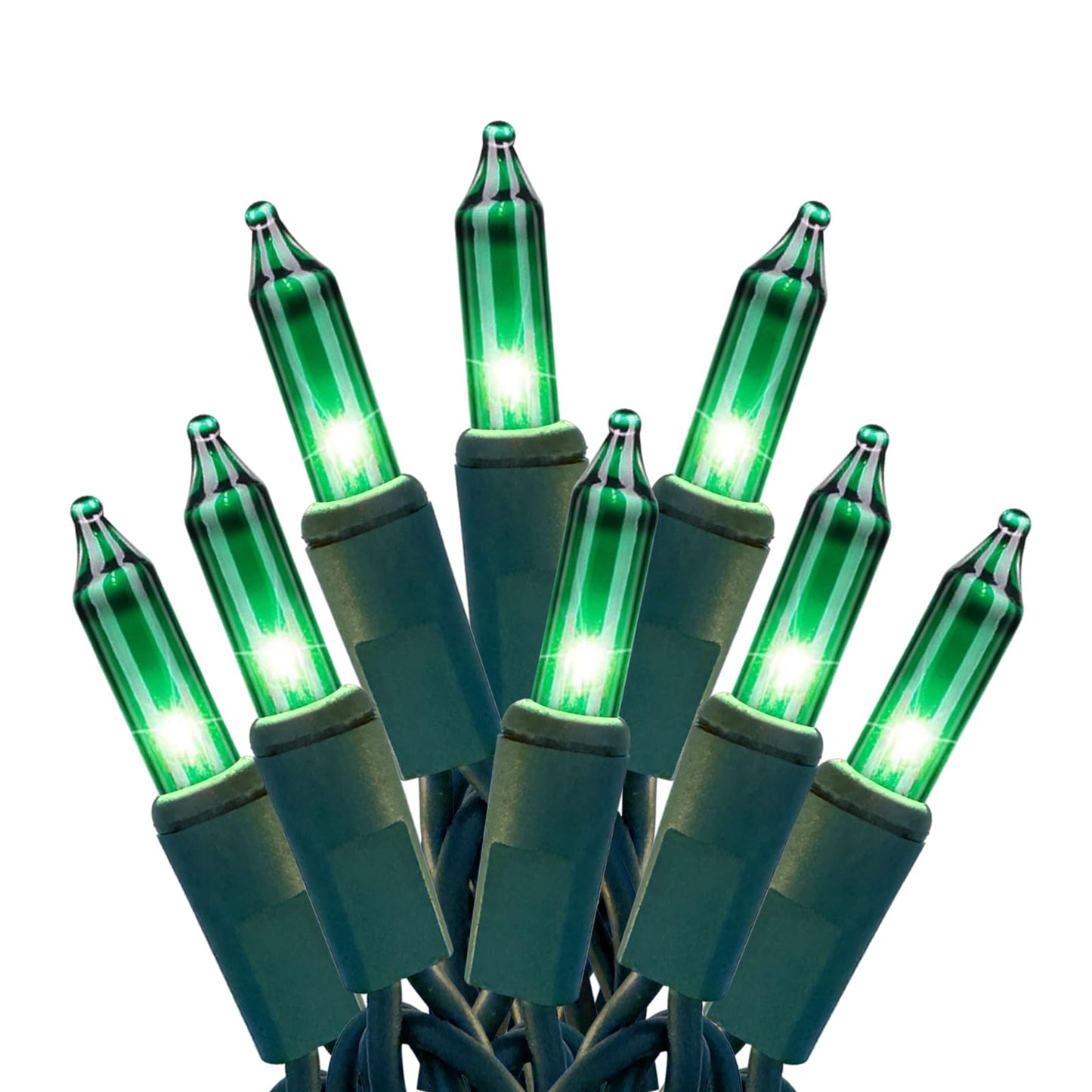 HISHINY Green String Lights 100 Count Mini St Patricks Decorations 21ft UL Certified Copper Wire