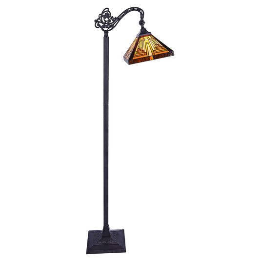 Chloe CH33359MR11-RF1 Floor Lamp, Glass, One Size, Multi-Colored