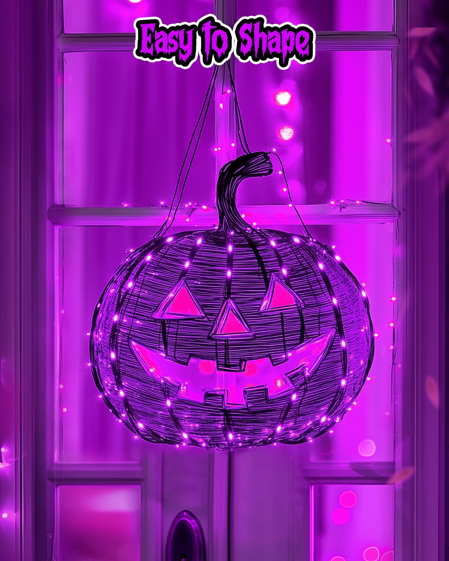 Minetom Halloween Fairy Lights - 20 LED Battery Operated String Lights, 7 FT, Purple, 5 Pack, Indoor Decoration