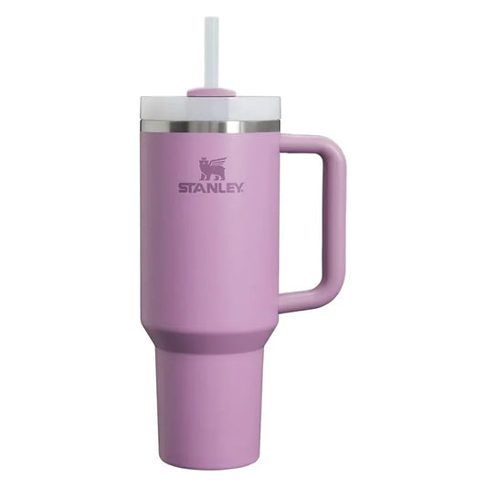 Pink Stanley 40oz Stainless Steel Vacuum Insulated Tumbler with Handle & Straw